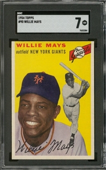 1954 Topps #90 Willie Mays – SGC NM 7